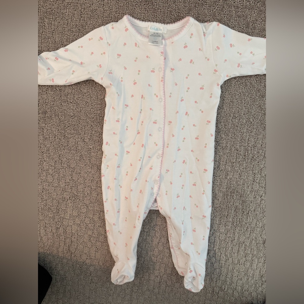 Baby girl footie pajamas
